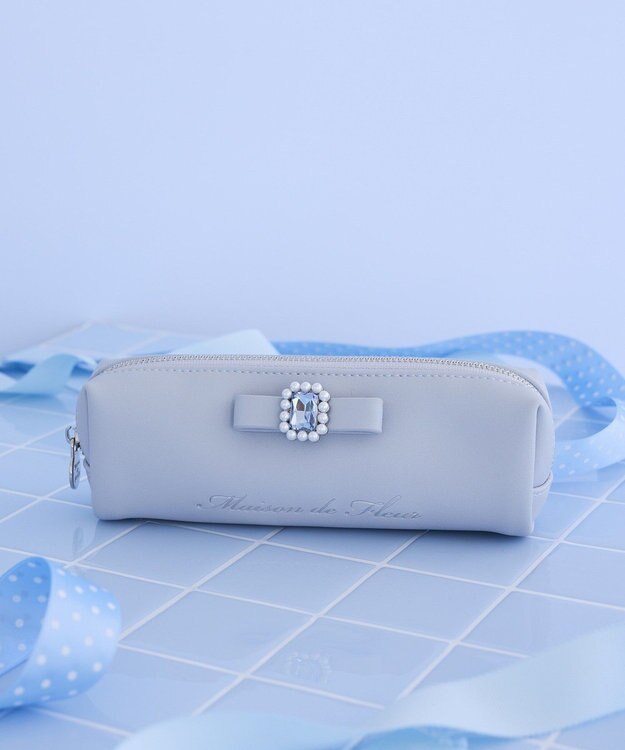 Maison de FLEUR ブルーマニアロングポーチ Grayish Blue
