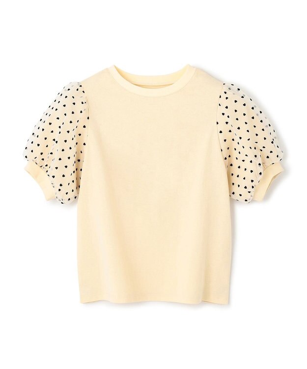 UNFILO 【110-150cm】アソート コンビTシャツ イエロー[袖チュール]