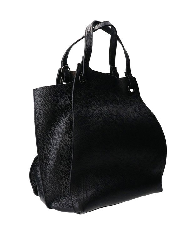 INTER-CHAUSSURES 【RIPANI】レザーハンドバッグ ブラック