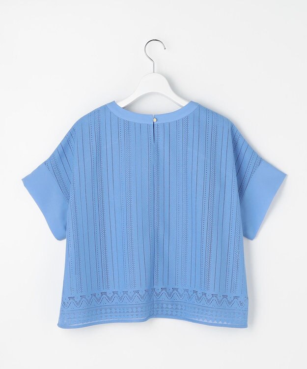 自由区 S レースエッジ プルオーバー ブルーグレー