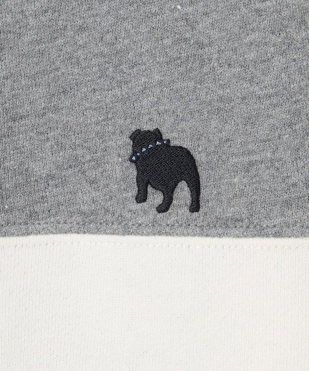 J.PRESS KIDS 【140-170cm】ブル刺繍 ブロッキングトレーナー ライトグレー系2