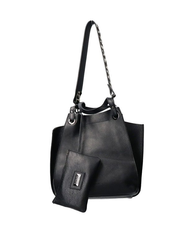 INTER-CHAUSSURES 【RIPANI】レザーハンドバッグ ブラック