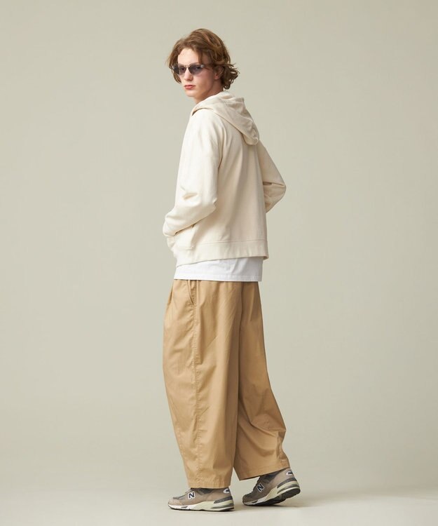J.PRESS YORK STREET 【UNISEX】バギーフィットパンツ ベージュ系