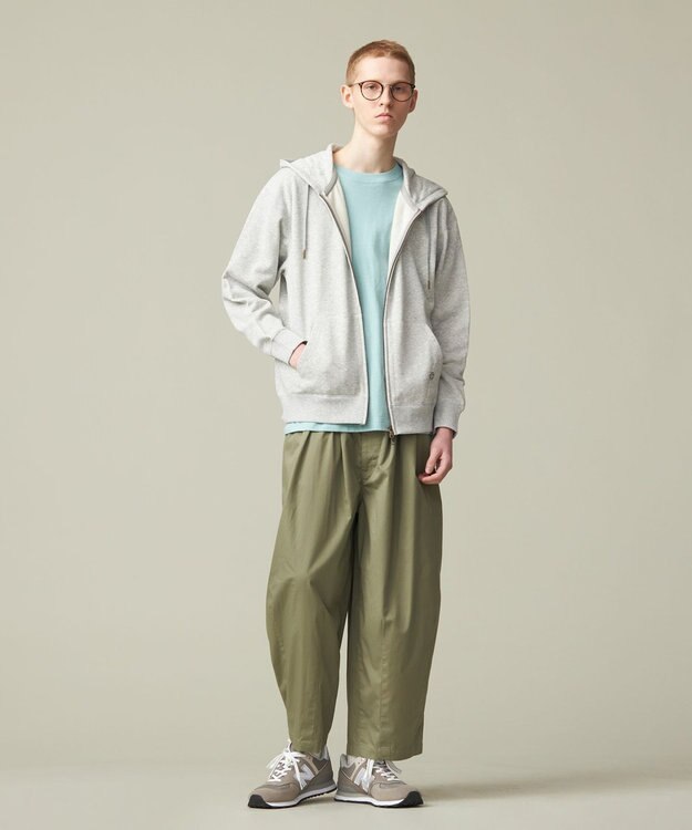 J.PRESS YORK STREET 【UNISEX】バギーフィットパンツ カーキ系