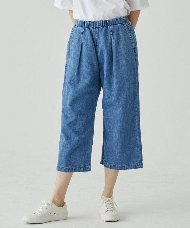 caqu FS linen cropped wide pants クロップド丈 リネンワイドイージーパンツ 3years