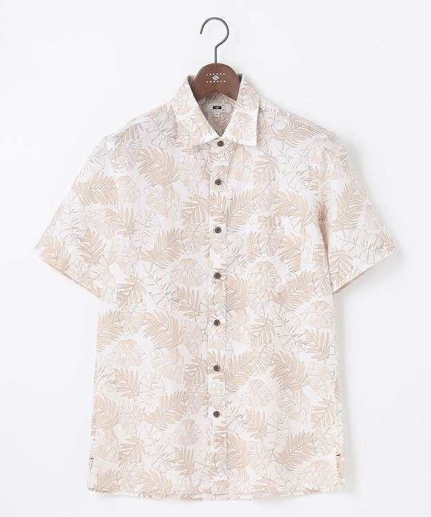 JOSEPH ABBOUD リヨセルリーフ 半袖シャツ ホワイト系5