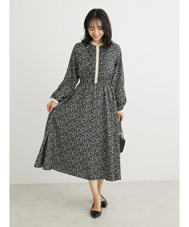 Green Parks ・ＥＬＥＮＣＡＲＥ　ＤＵＥ　コバナパイピングワンピ Black