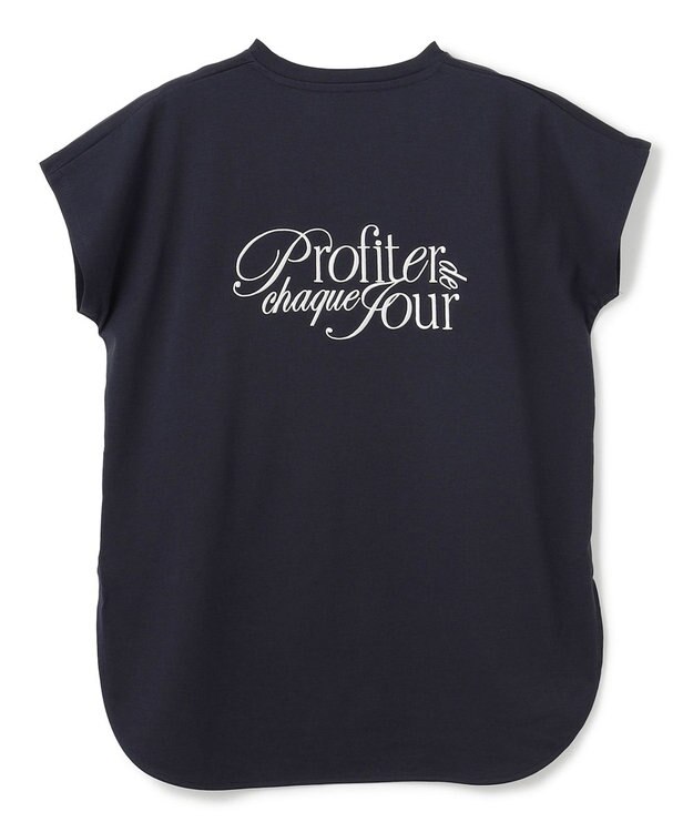 UNFILO 【新色追加】BEAUTY FORM-Tコットン ロゴフレンチT ネイビー