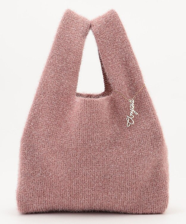 ANY SIS ラメニット バッグ ピンク