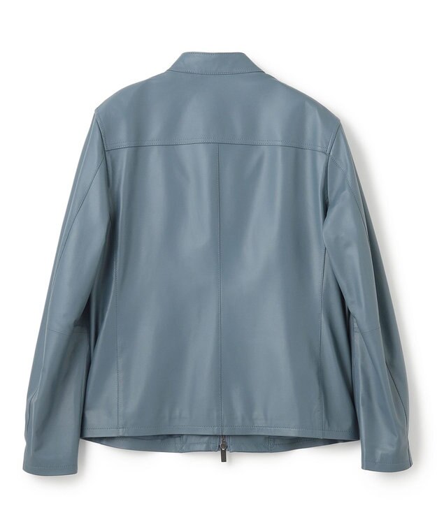 JOSEPH HOMME 【LEON 2月号掲載】ライトラムナッパレザー　シングルライダース ダルブルー系