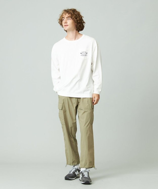 J.PRESS YORK STREET 【UNISEX】YALEポケットTEEシャツ ホワイト系