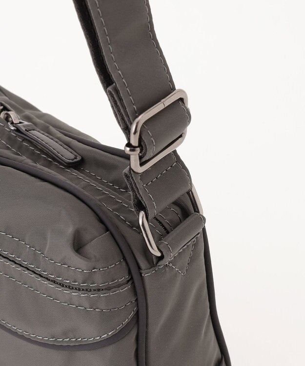 Y'SACCS 【Y’SACCS vous et】ナイロン×ポリウレタン ショルダー ダークグレー