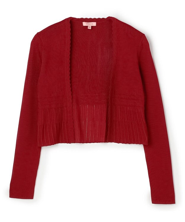 TOCCA EYELET AJISAI ボレロ レッド系