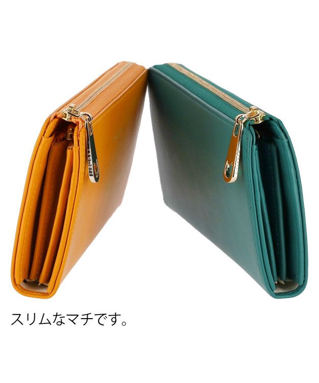 tsumori chisato CARRY ソフトラム Lファスナー長財布 キャメル