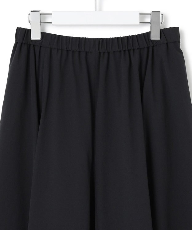 23区 【洗える】ストレッチタイプライター フレア スカート ブラック系