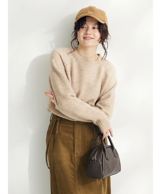 CRAFT STANDARD BOUTIQUE シンプルニットプルオーバー Beige