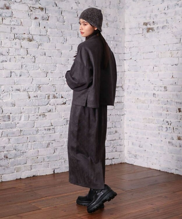 Green Parks ・ＥＬＥＮＣＡＲＥ　ＤＵＥ　エンボスプルオーバー Charcoal Gray