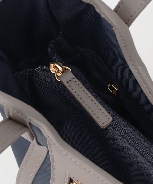 LA BAGAGERIE リサイクルレザー　フラップトート ネイビー