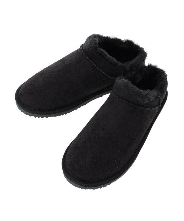 Green Parks ＲＵＰＩＳ．ショートムートンブーツ Black