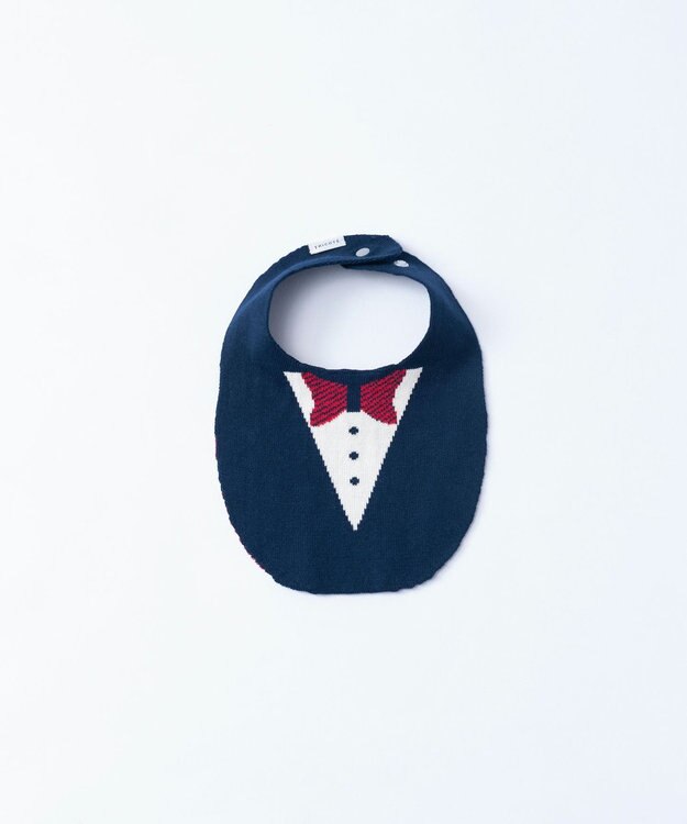 TRICOTE FORMAL BIB / フォーマル柄スタイ 39NAVY