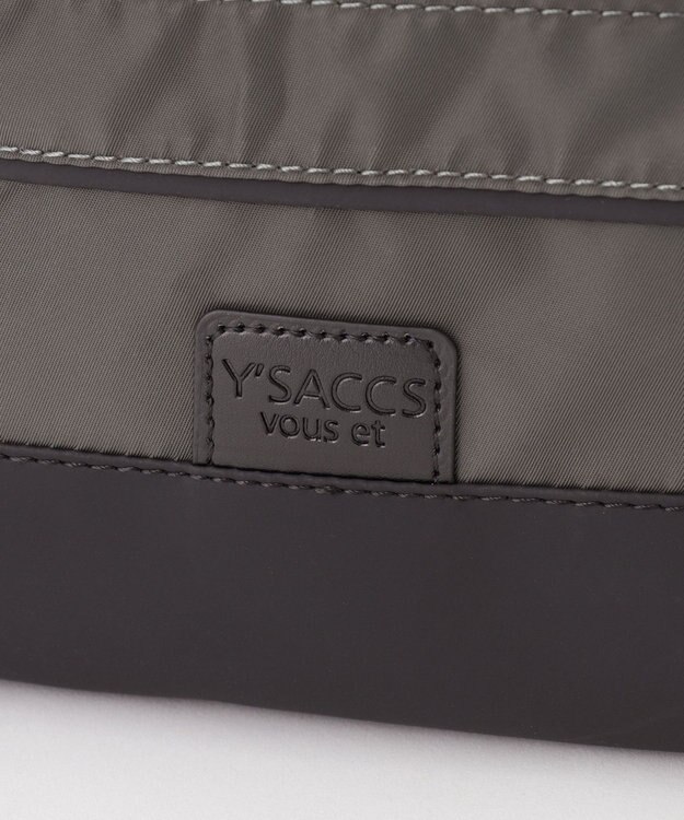 Y'SACCS 【Y’SACCS vous et】ナイロン×ポリウレタン ショルダー ダークグレー