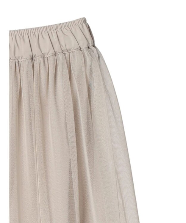 CRAFT STANDARD BOUTIQUE リバーシブルチュールスカート Gray Beige
