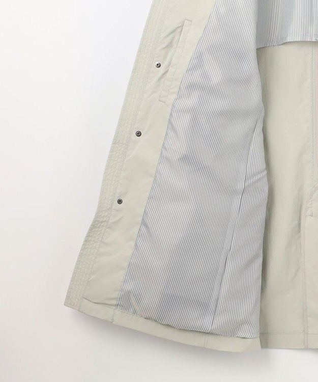 JOSEPH ABBOUD 【25SS・7ポケット/軽量/ECO撥水/インフード】ライトマイクロリップピーチ コート アイボリー系