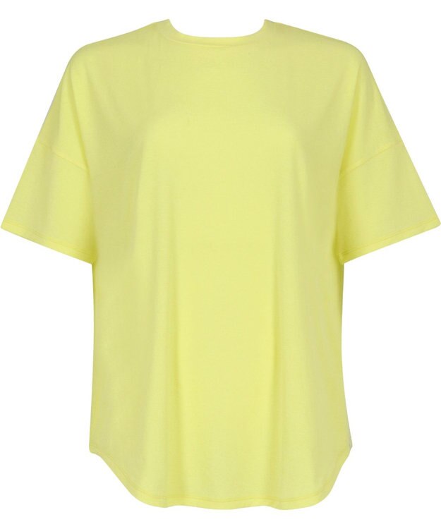 CW-X 【WOMEN】 CW-X Ｔシャツ 梨地素材 薄手 シアー感 スポーツウェア 半袖 レディース DLY125 /ワコール イエロー