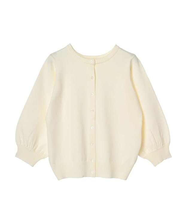 Green Parks 前後２ＷＡＹ　７分袖ハイゲージカーディガン Off White