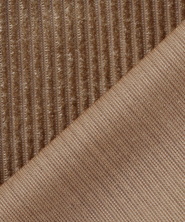 uncrave シアーベロアリブ シャツ ブラウン