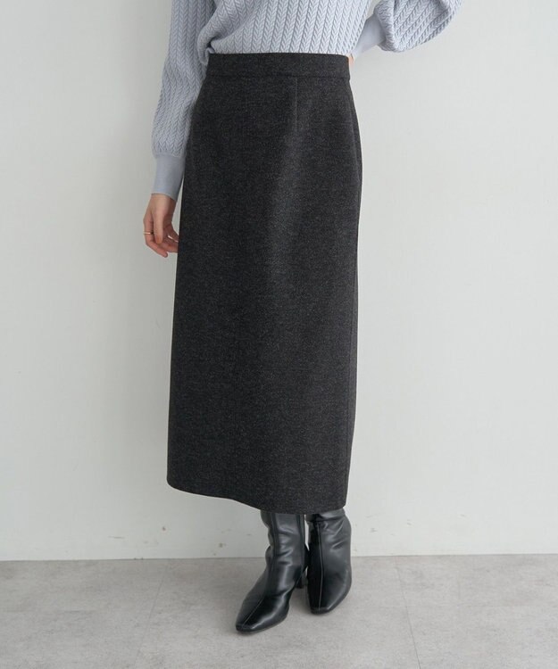 YECCA VECCA メルトンナロースカート Charcoal Gray