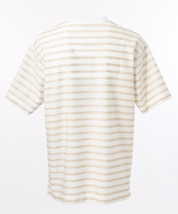 JOSEPH ABBOUD MOUNTAIN 【SPACE】OGリネンボーダー Tシャツ アイボリー系2