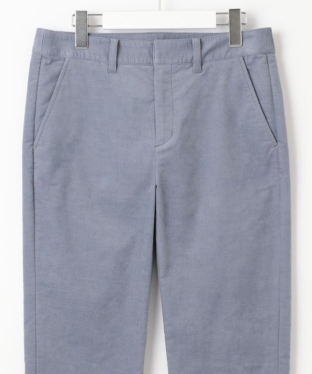 J.PRESS LADIES S 【洗える】AIRDUROYストレッチ パンツ ダルブルー系