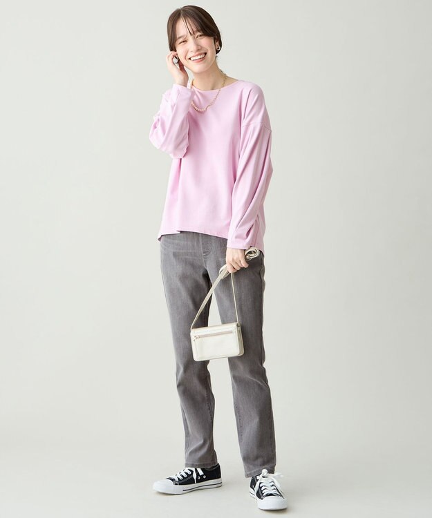 ANY タックスリーブプルオーバー ピンク