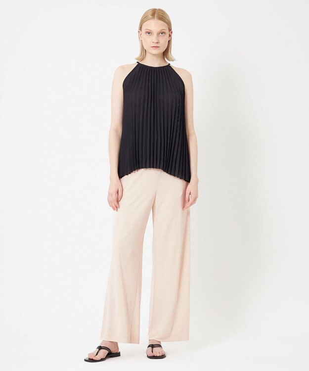 BEIGE， THISTLE / アメリカンスリーブブラウス Black