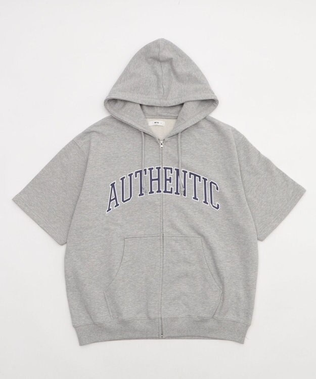 WEGO 【ユニセックス着用ITEM】カレッジロゴジップパーカー（SS） 杢グレー