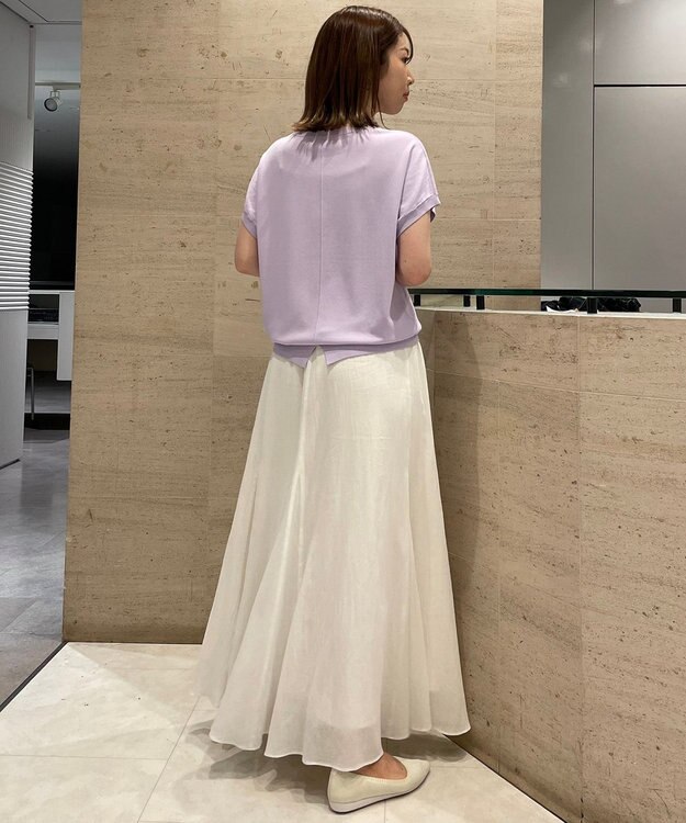 UNFILO L 【新色追加！/UVケア/接触冷感/抗菌防臭】スゴ機能 コンパクトニットＴ ライラック系