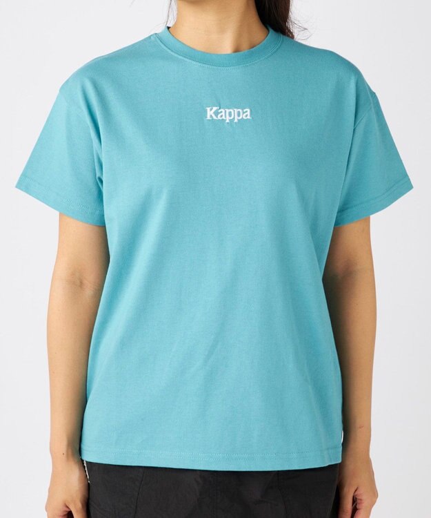 OP／FILA 【Kappa】サガラ刺繍 オーバーサイズTシャツ ライトブルー