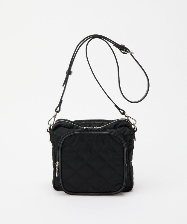 russet 【2025AW新作】キルティングスクエアショルダーバッグ(SF-257) Black