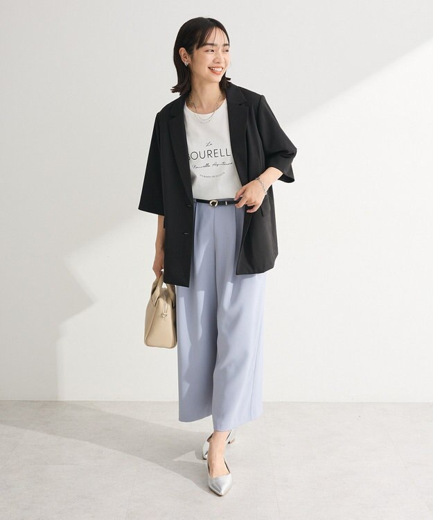 Green Parks シングル半袖ジャケット Black