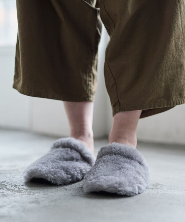 LOOM&SPOOL SRNスリッパ グレー