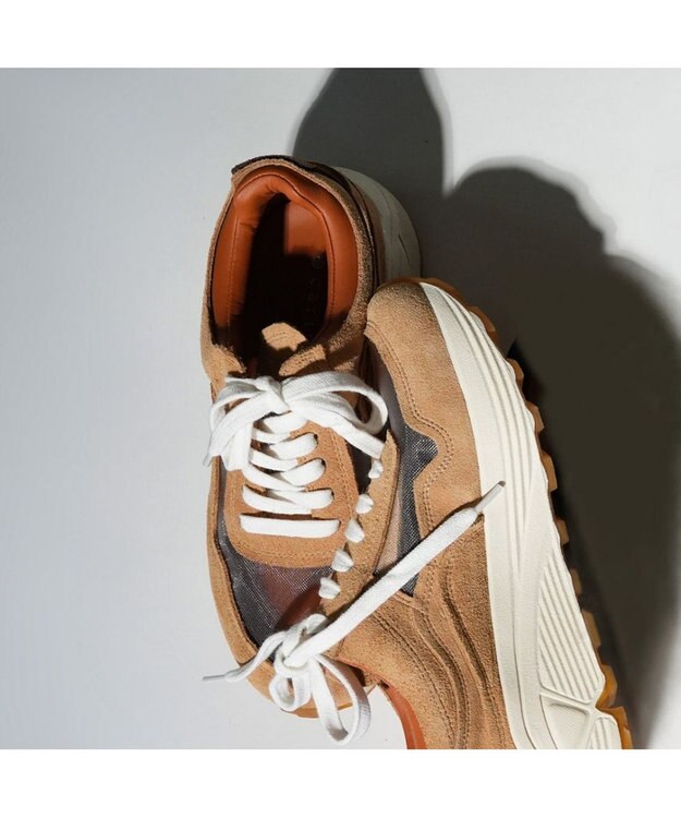 MODE ET JACOMO <carino>シースルー厚底スニーカー ベージュコンビ