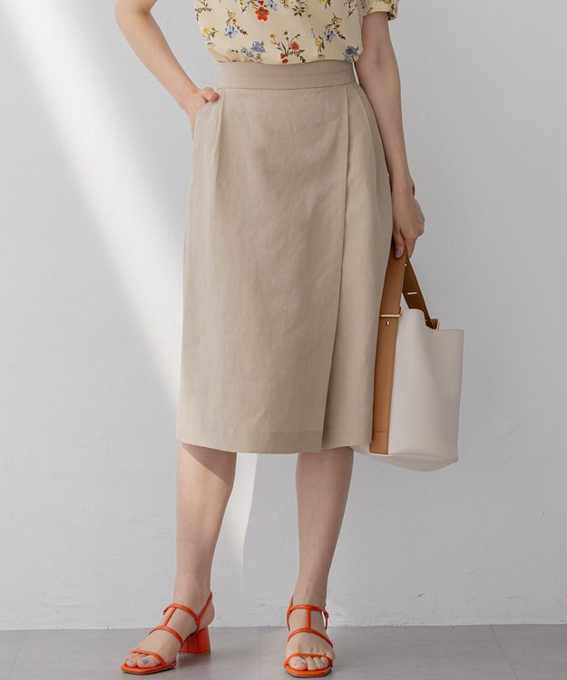 組曲 【WEB限定】ラップパンツ ベージュ系