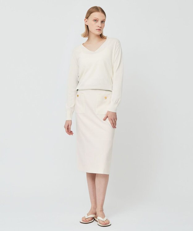 BEIGE， LAUREL / タイトスカート Ecru