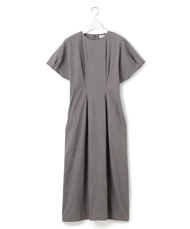 J.PRESS YORK STREET 【WOMEN】リネンライクイージーフィット ワンピース グレー系
