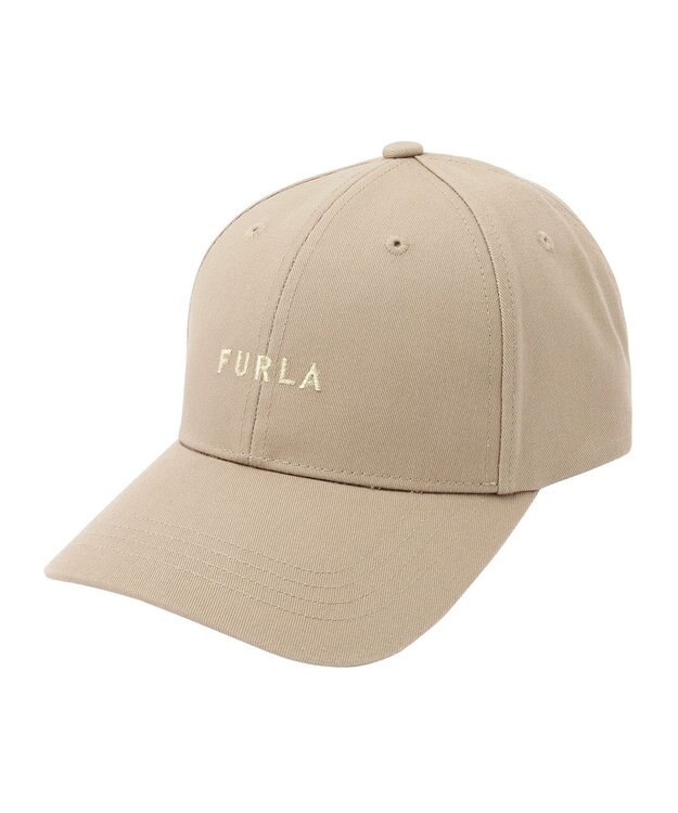 MOONBAT FURLA(フルラ) フロントロゴ刺繍キャップ UV モカブラウン