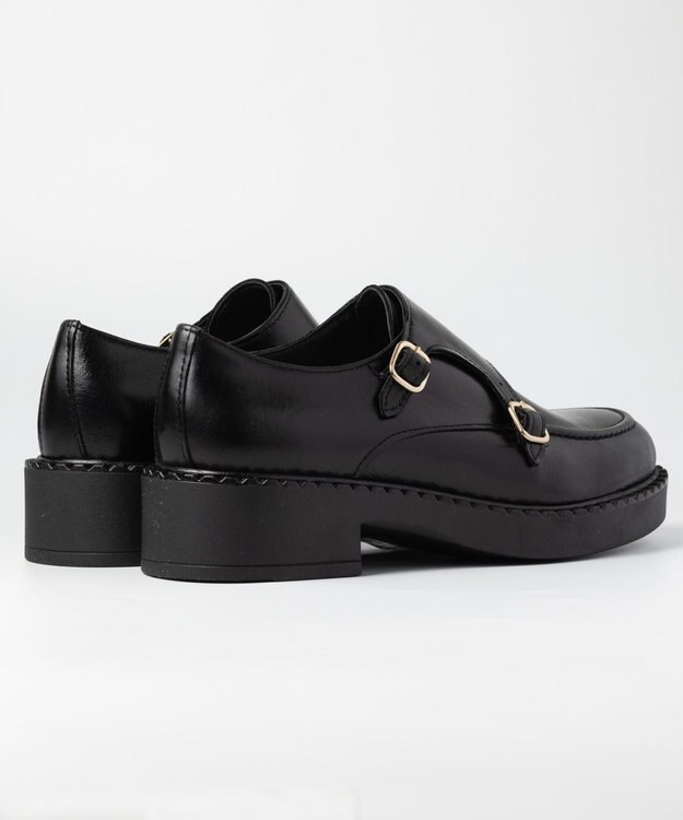 BONTRE 【BONTRE/ボントレ】厚底ダブルモンクシューズ ブラック