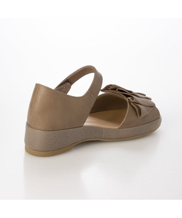 MODE ET JACOMO <D'ICI>フリルモチーフサンダル ベージュ