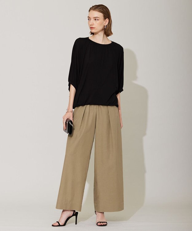 ICB 【洗える】 UnleashLite タックパンツ オリーブ系