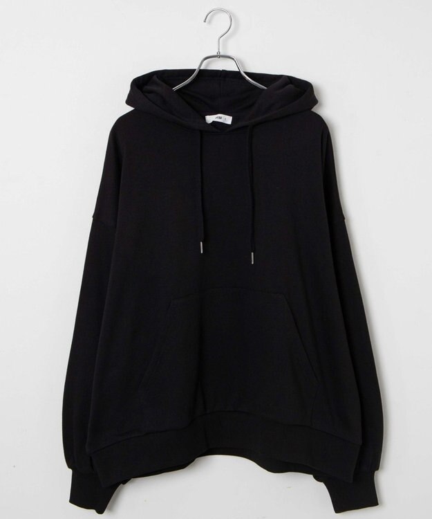 WEGO 【SCHOOLITEM】ルーズフィットプルパーカー ブラック